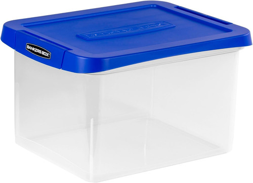 Heavy duty plastic file box - plastic,