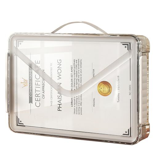 Clear file storage box - ,