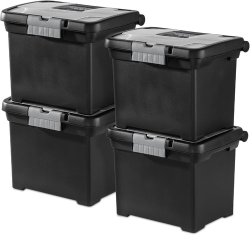 Portable lockable file box - portable,
