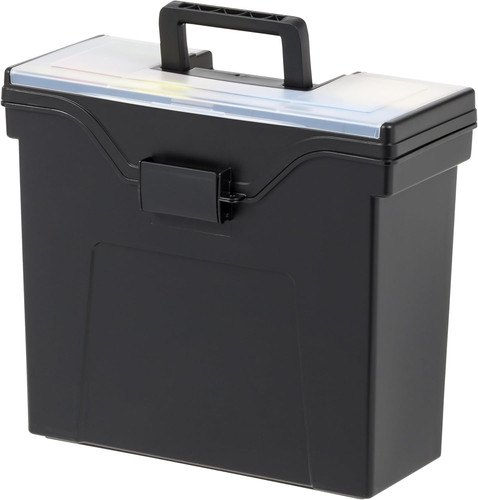 Slim portable file box - portable,