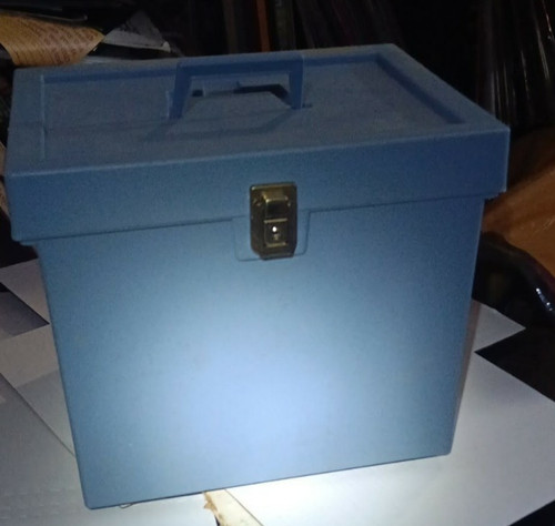 Vintage plastic file storage - plastic,